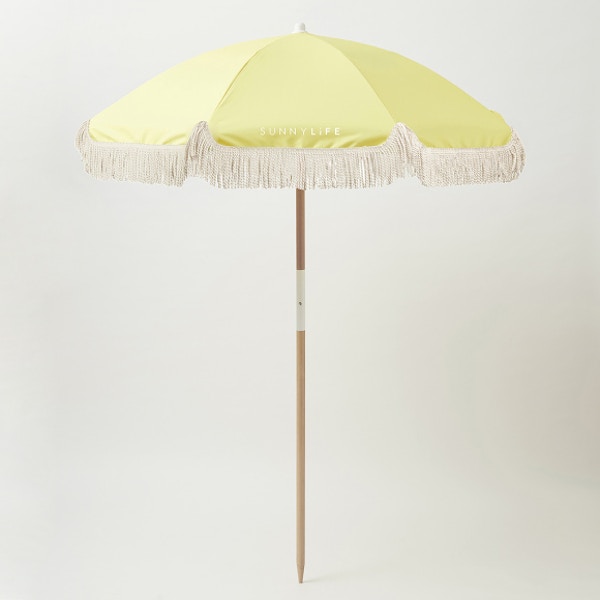 Sunnylife Luxe Beach Umbrella – Limoncello, NOW £87.10