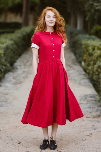 Son De Flor Classic Dress Short Sleeve, £194.49
