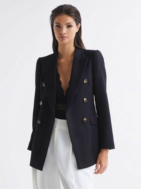 Reiss Double-Breasted Twill Blazer, £298