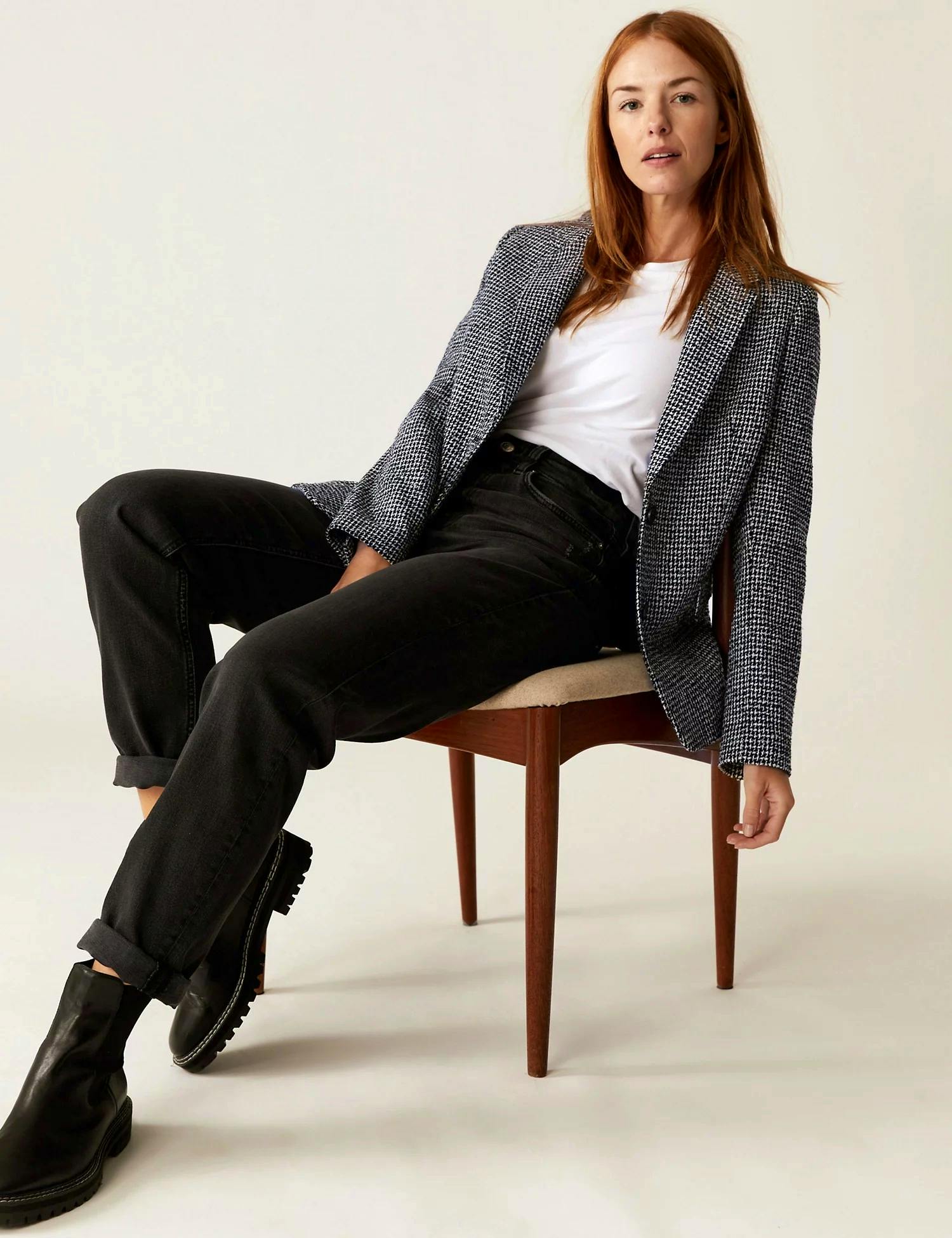 M&S Relaxed Tweed Blazer, £69