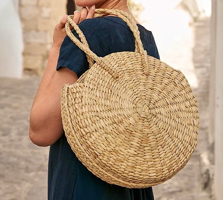 The White Company Straw Circle Shopper, £69