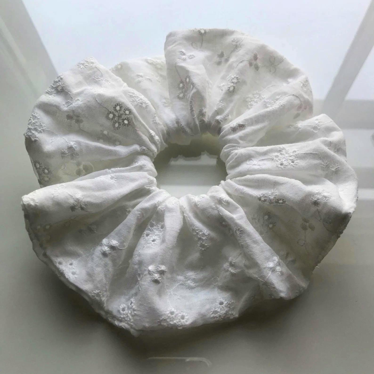 Etsy Broderie Anglaise Cotton Scrunchie, £6