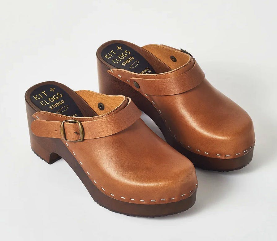 TOAST Kit and Clogs Studio Leather Platform Clogs, £195