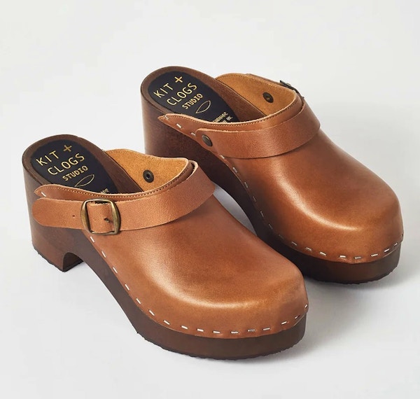 TOAST Kit and Clogs Studio Leather Platform Clogs, £195