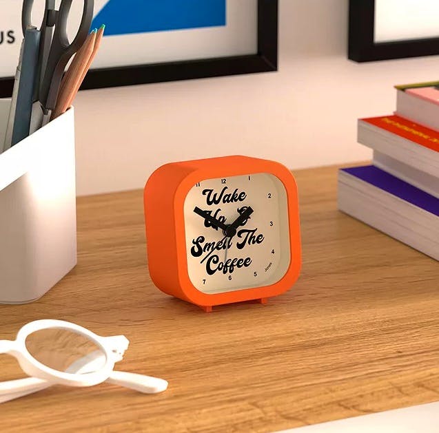 Jones Clocks Wake Up And Smell The Coffee, £12.50