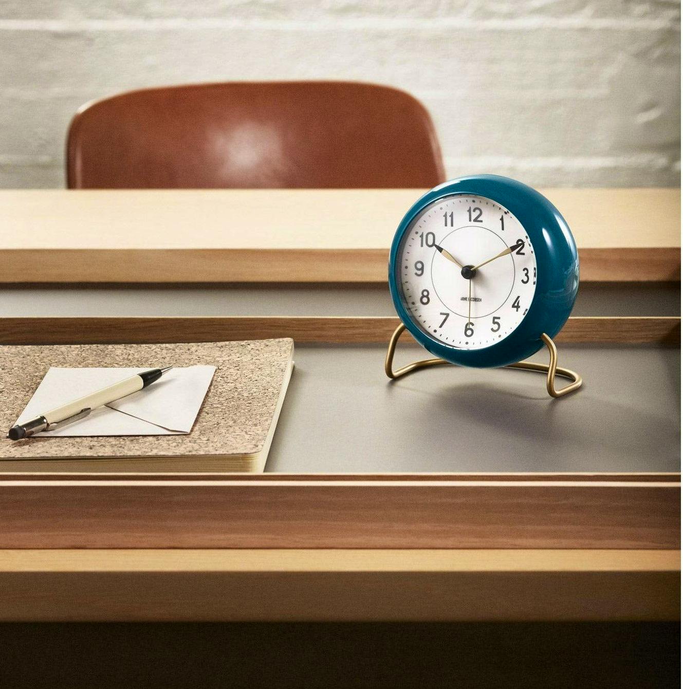Arne Jacobsen Clocks AJ Table Clock Station With Alarm, £115