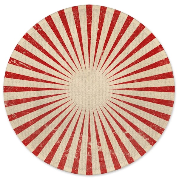 IWOOT Decorsome Circus Beams Red Round Bath Mat, £11.99