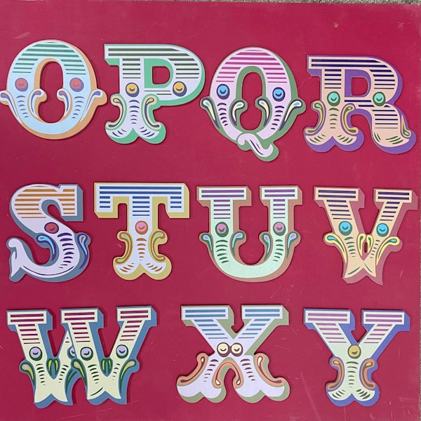 Etsy Circus Style Letters, £6