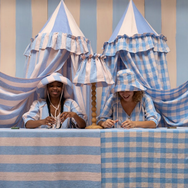 Projekti TYYNY Sirkus stripe canopy, cornflower, £295