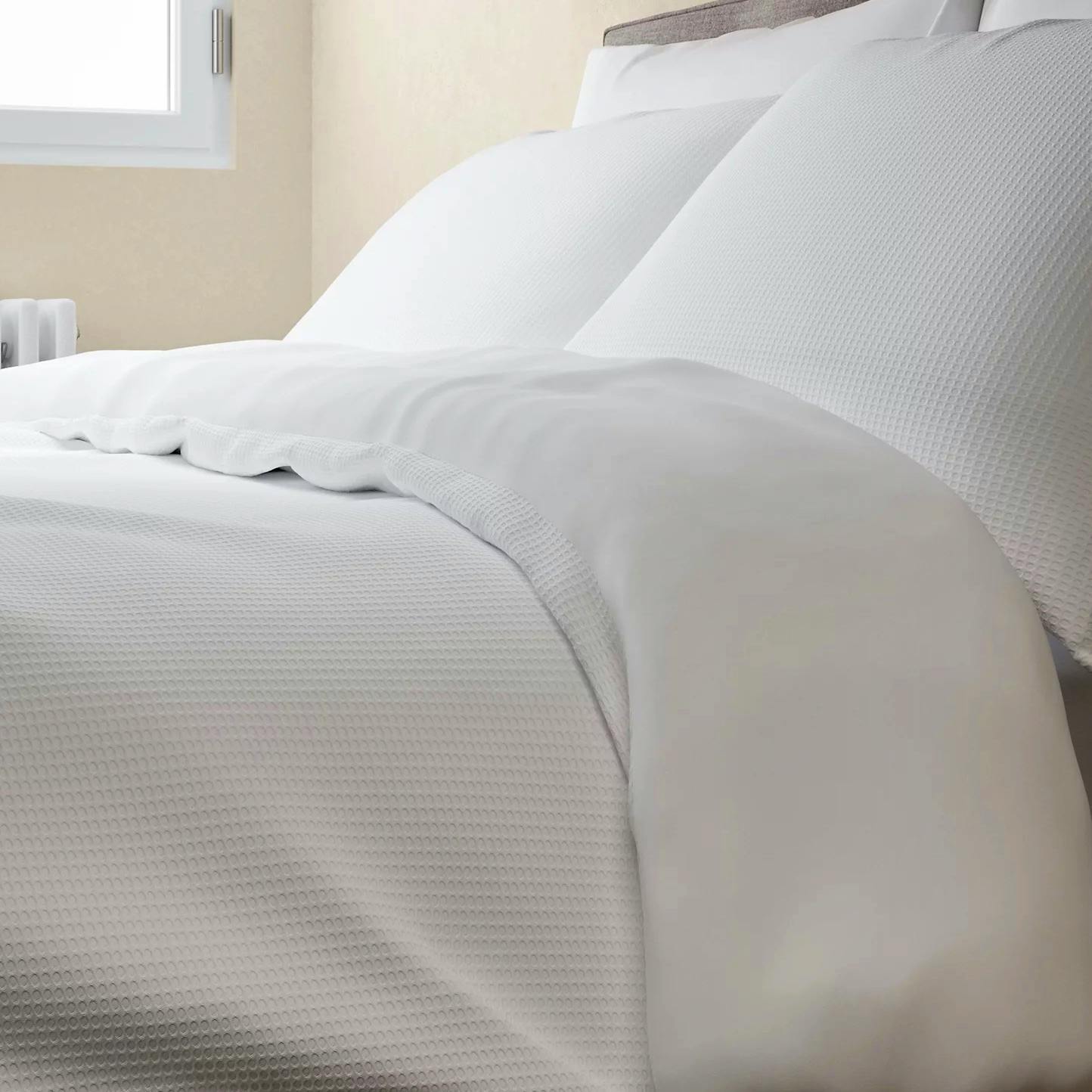 M&S Pure Cotton Waffle Bedding Set, £39.50
