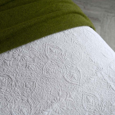 Natural Bed Company Vintage Embroidered White Bedspread, £145
