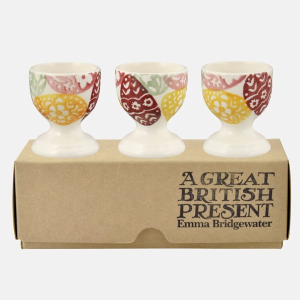 Emma Bridgewater Easter Eggs Set Of 3 Egg Cups, £34