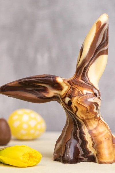 Cocoa Loco Solid Marbled Chocolate Bunny, £12.99
