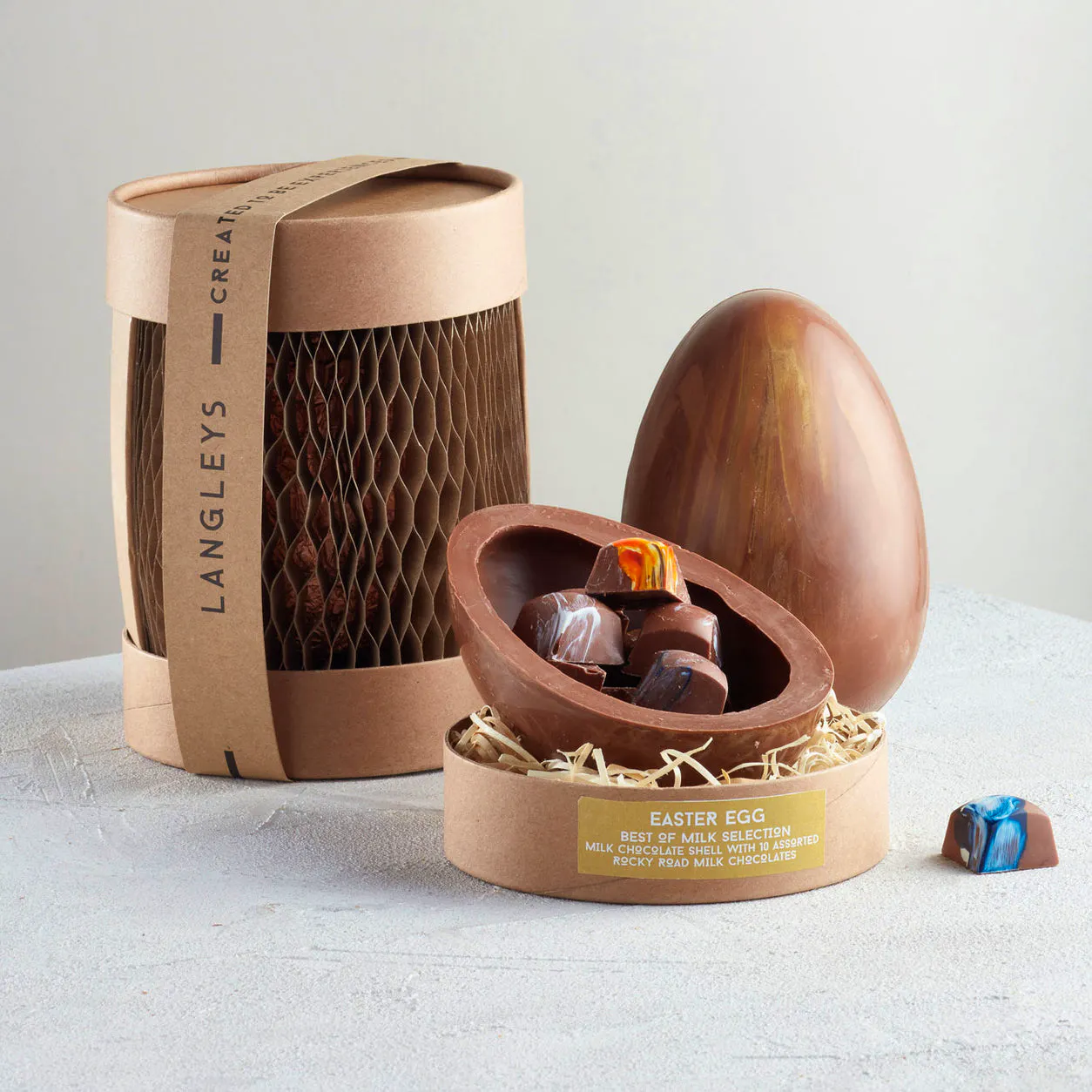 The Fine Food Hamper Langley/s Milk Chocolate Easter Egg £13.99