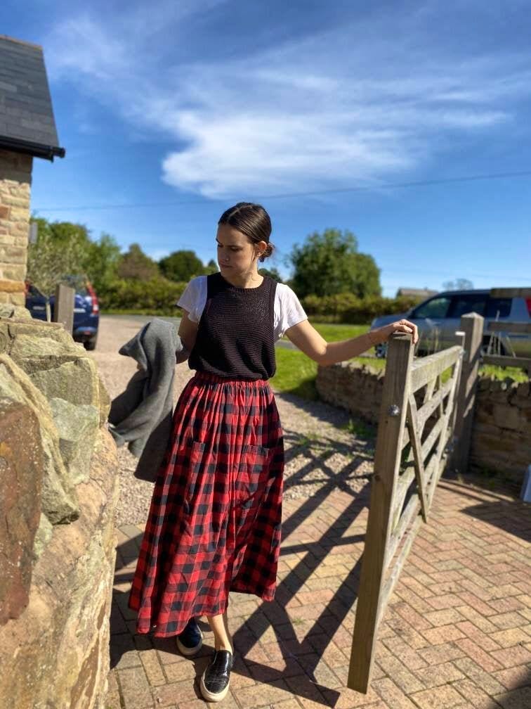 RosaBlue Originals Buffalo Check Skirt, £55