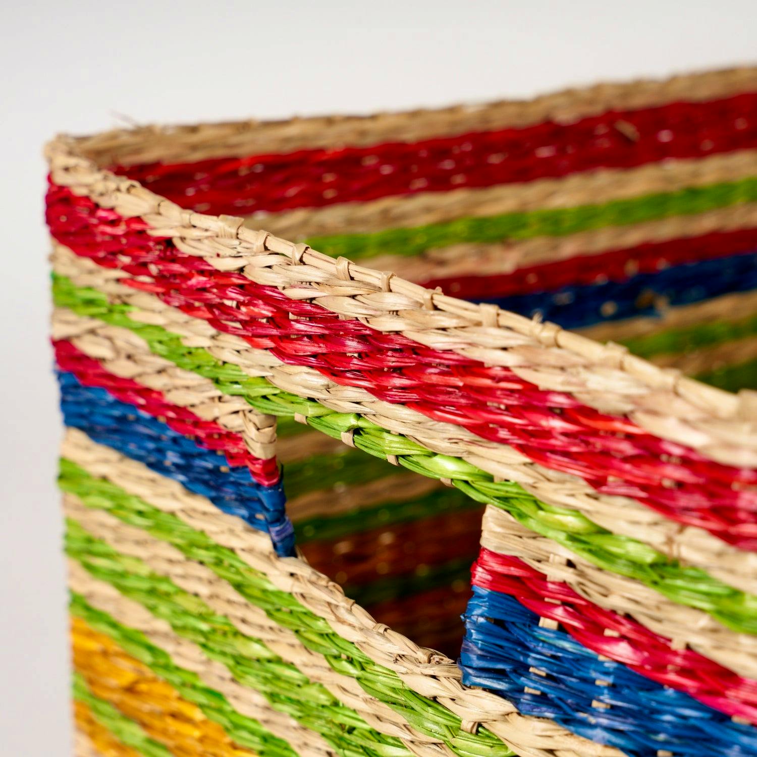 Striped Seagrass Basket, X Large £38.50