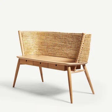 Brodgar Straw Back Bench POA