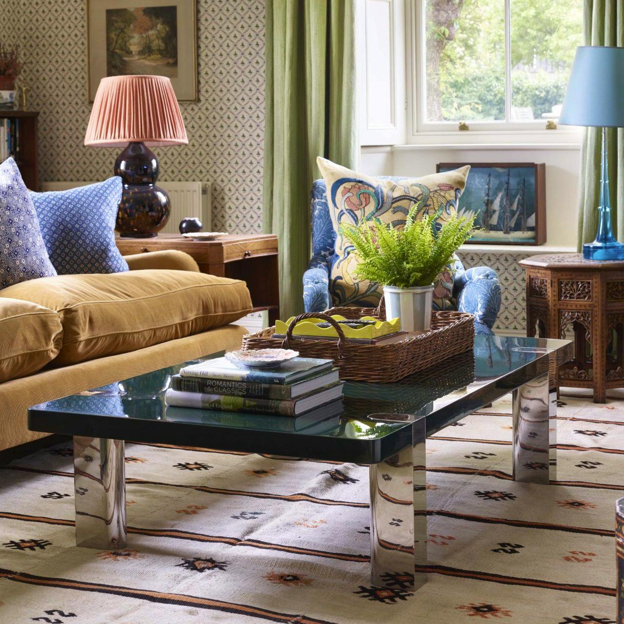 The Lacquer Company Chapman Coffee Table Nickel Base, £2415