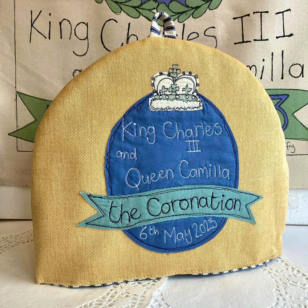 King Charles Coronation tea cosy £75