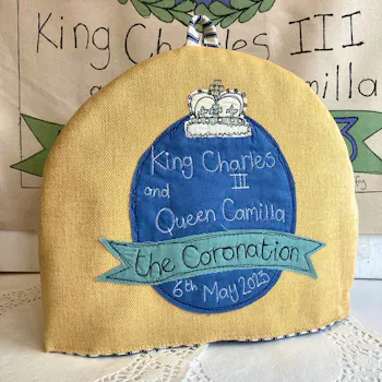 King Charles Coronation tea cosy