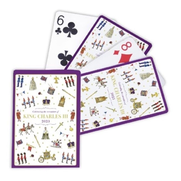 King Charles III Coronation Commemorative Playing Cards £6