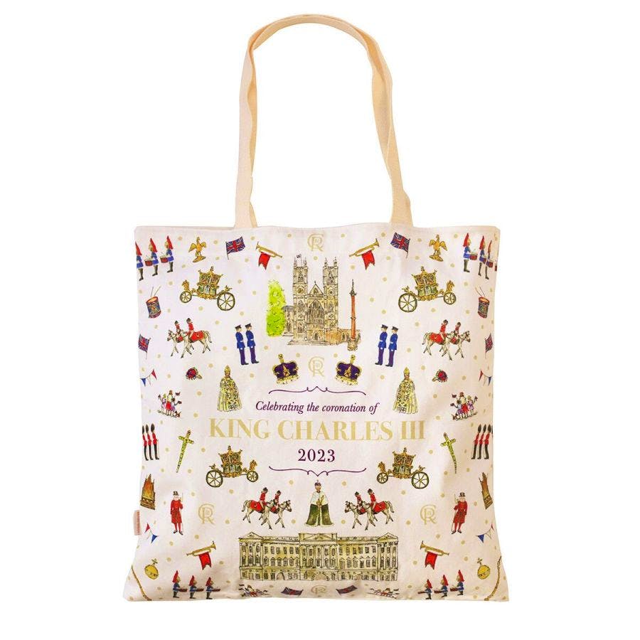 King Charles III Coronation Commemorative Large Canvas Bag £23