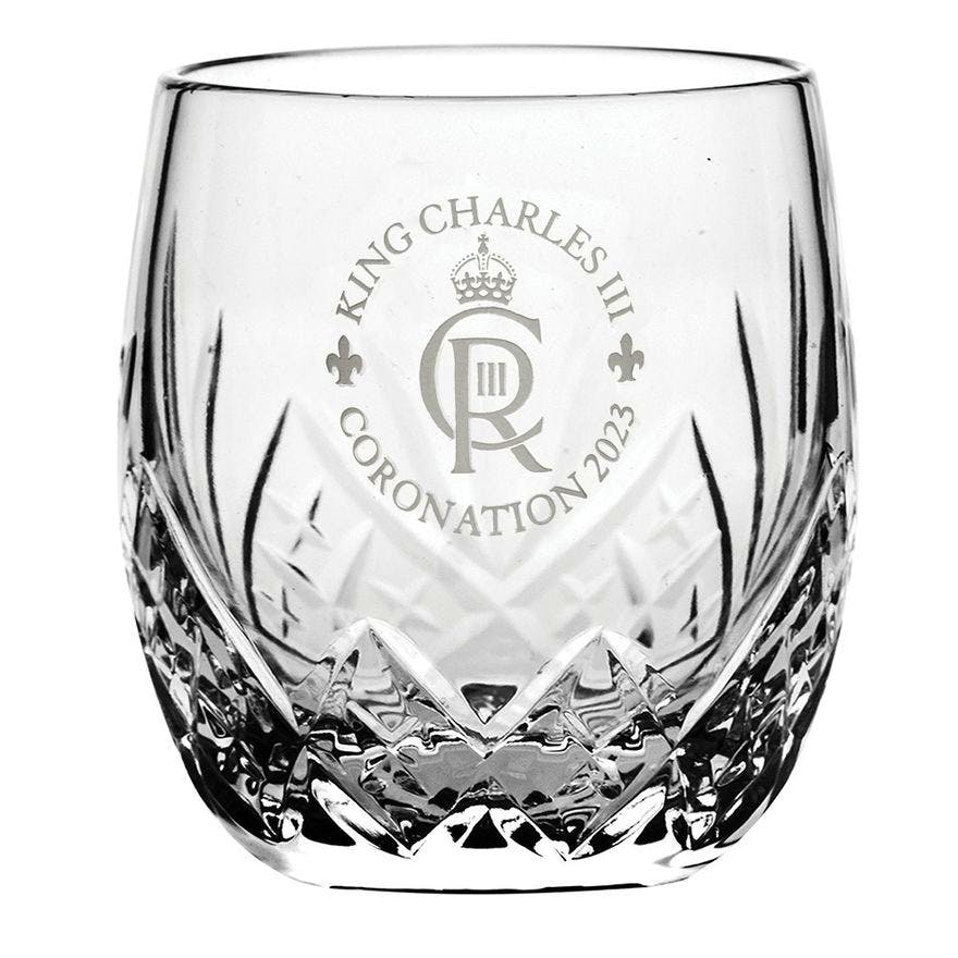 King Charles III Coronation Cut Crystal Gin and Tonic Tumbler £60
