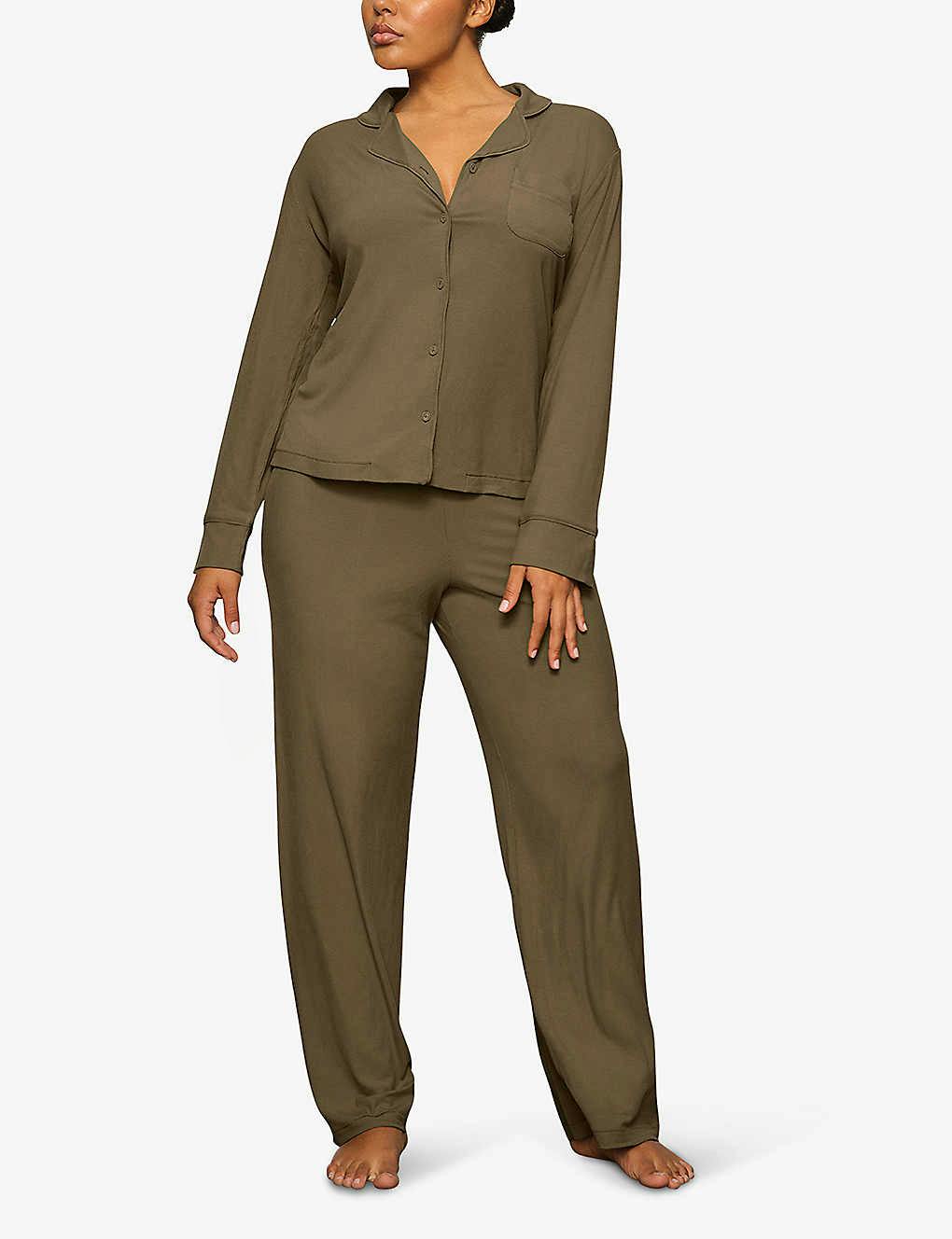 Skims Soft Lounge Stretch-Jersey Pyjama Top, £115