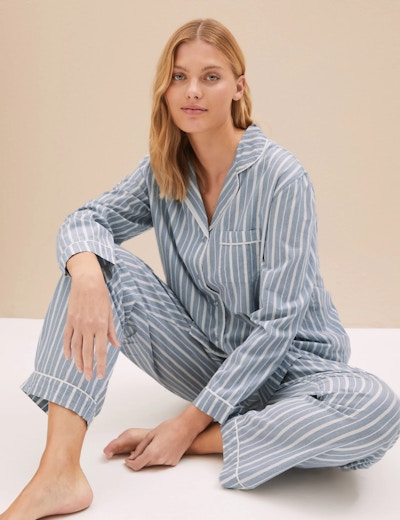 M&S Pure Cotton Cool Comfort™ Pyjama Set, £28