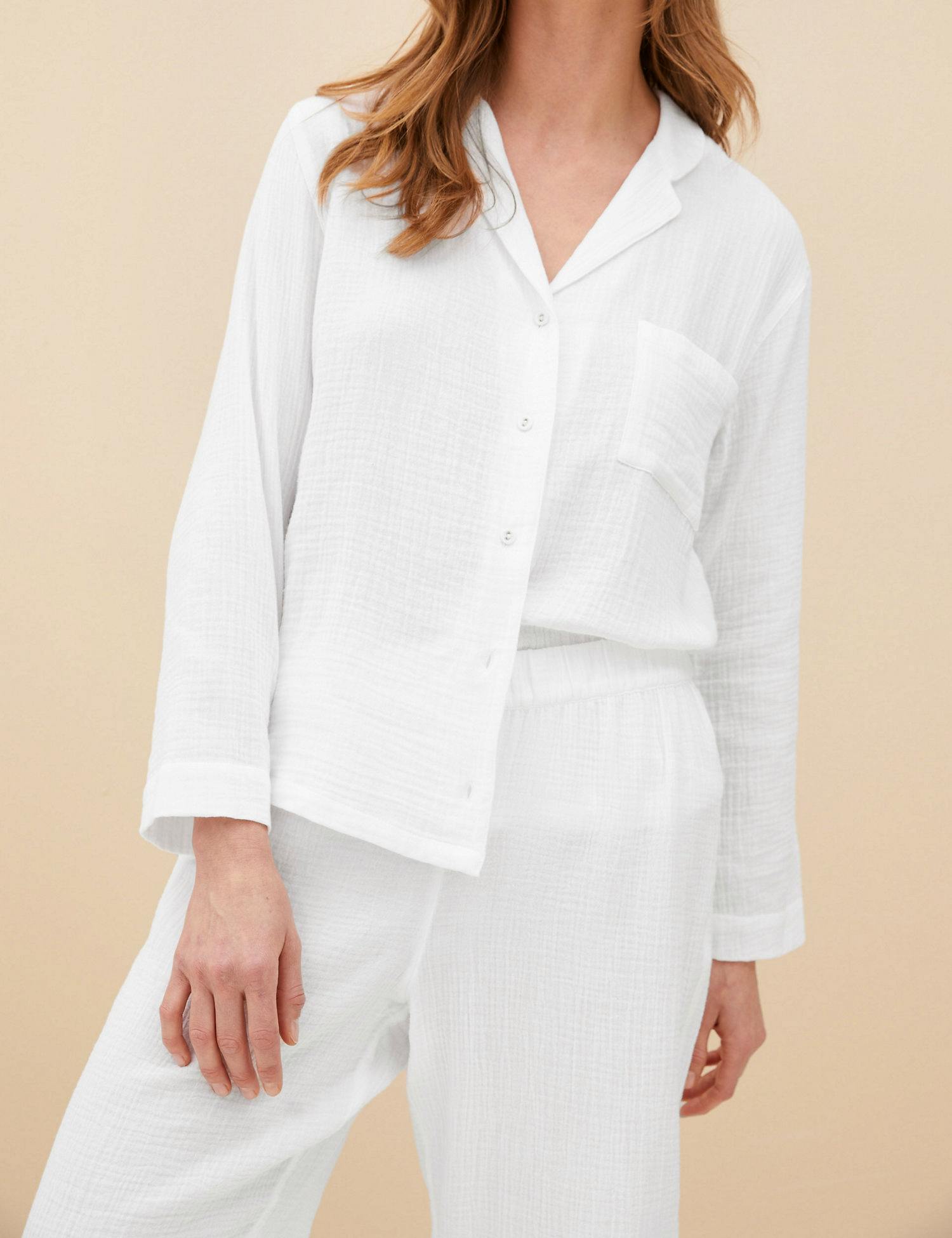 M&S Pure Cotton Revere Collar Pyjama Set, £32