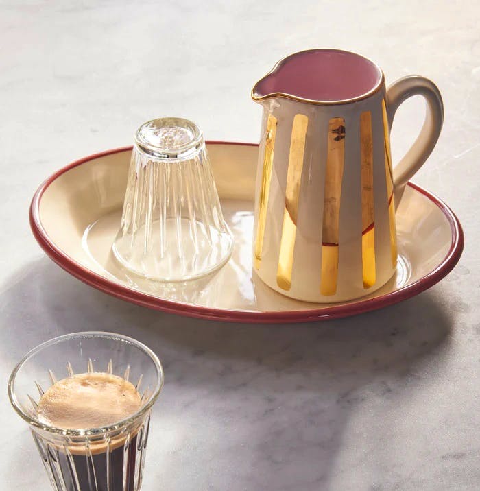 Matilda Goad Gold Stripe Jug, Small, £80