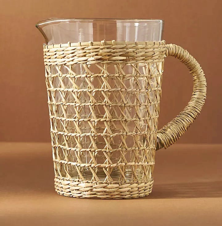 Anthropologie Rattan Wrapped Pitcher, £58