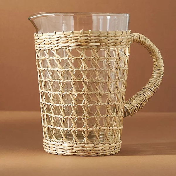 Anthropologie Rattan Wrapped Pitcher, £58