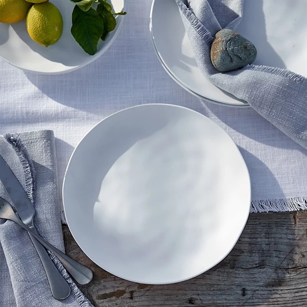 The White Company White Melamine Picnic Dinner Plate, £10