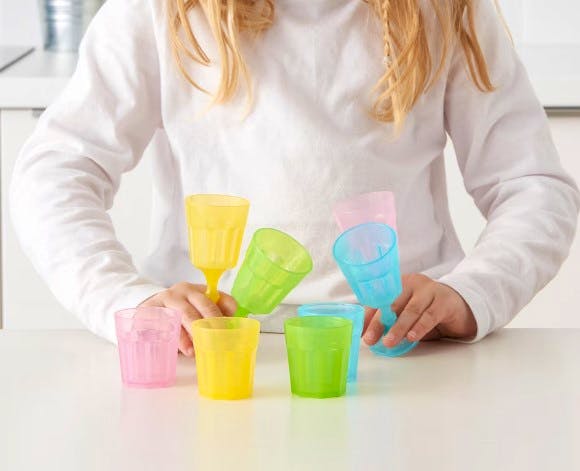 IKEA DUKTIG Glass, Multicolour 8 Pack, £4.50