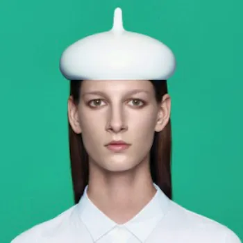 White PVC Beret Limited Edition