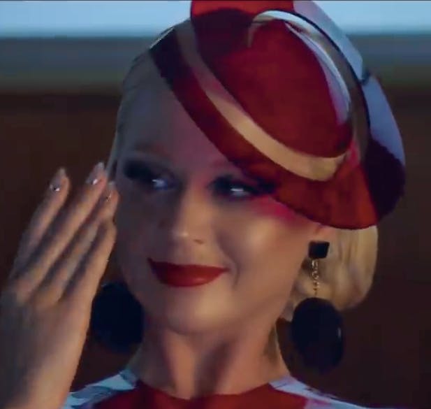 Red Spiral Hat £350