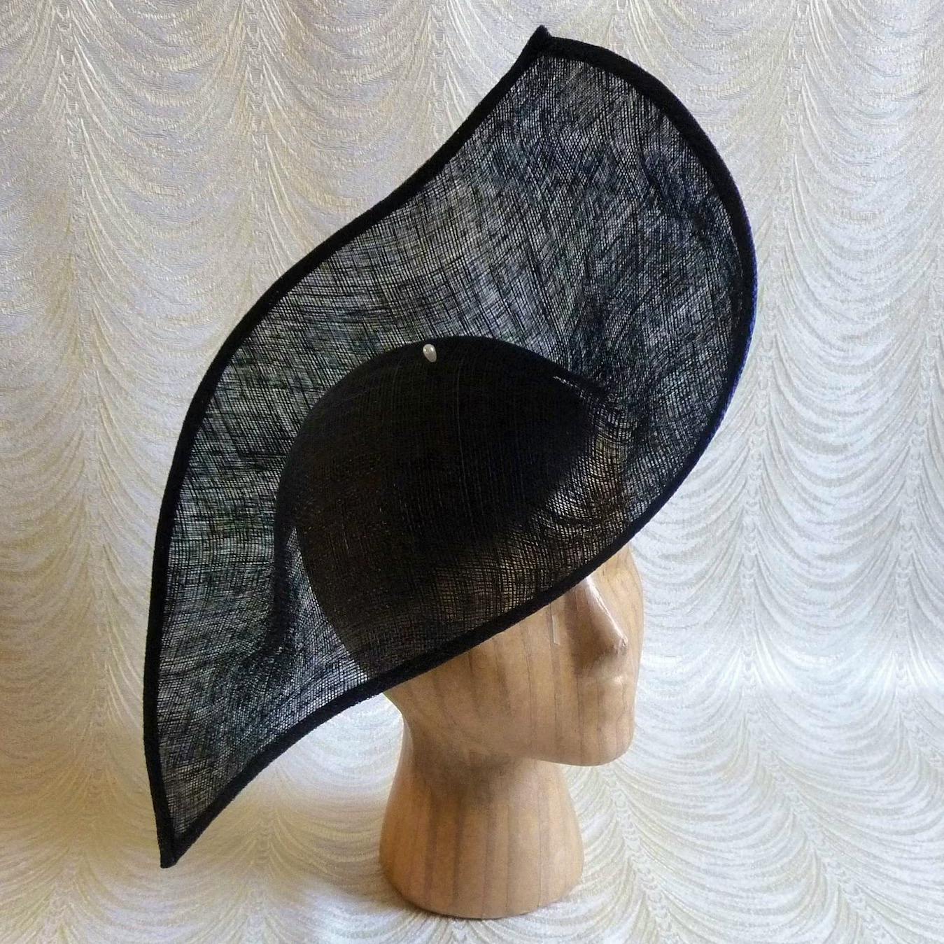 Black Hat Base Sinamay Straw Hatinator £36.30