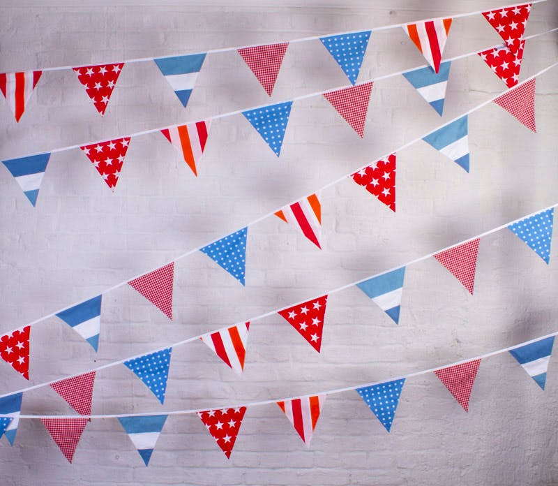 The Cotton Bunting Company Summer Festival Bunting, £13.50