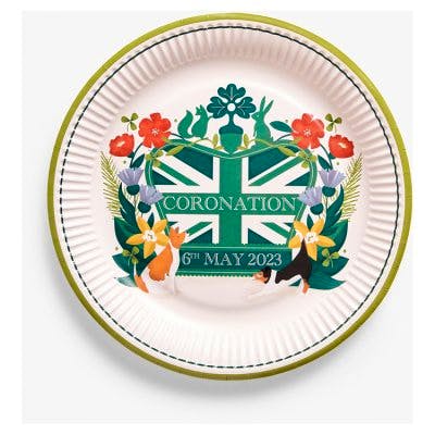 Waitrose Coronation Paper Plates – 8 Pack, £3.50