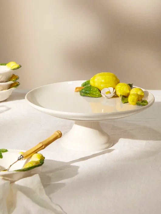Les Ottomans Lemon Ceramic Cake Stand, £105