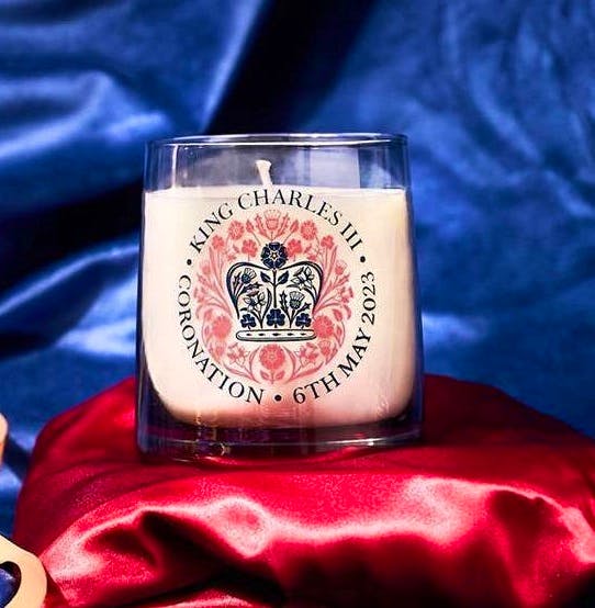 Supplies For Candles Coronation Emblem Glass, £3