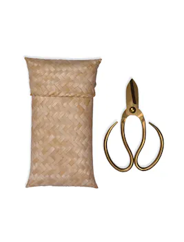 Garden Scissors In A Bamboo Bag