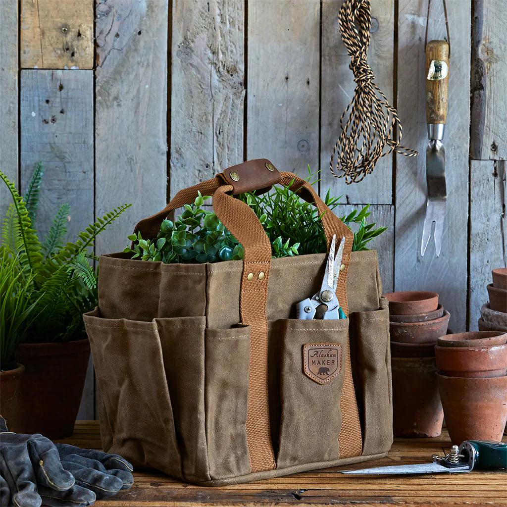 Brown Waxed Canvas Gardening Bag £75