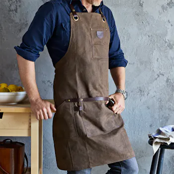 Waxed Canvas & Leather Apron
