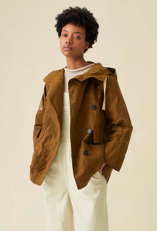 Toast waxed cotton coat sales