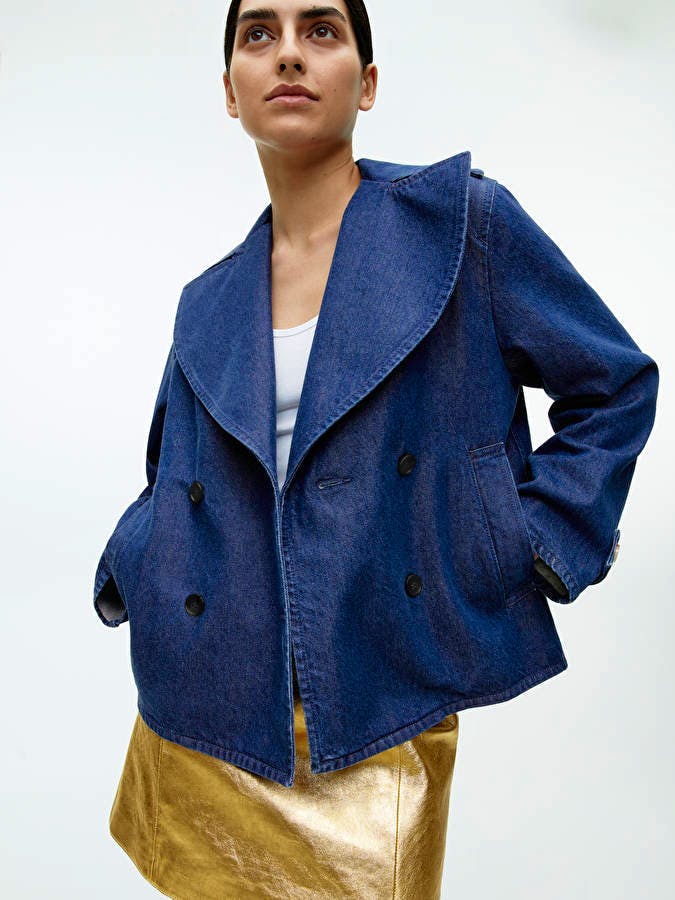Arket Double Breasted Denim Jacket, £159