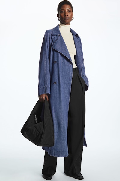 Cos Belted Denim Trench Coat, £150
