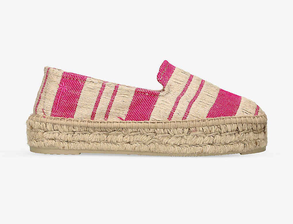 Manebi Yucatan Striped Raffia Espadrilles, £125