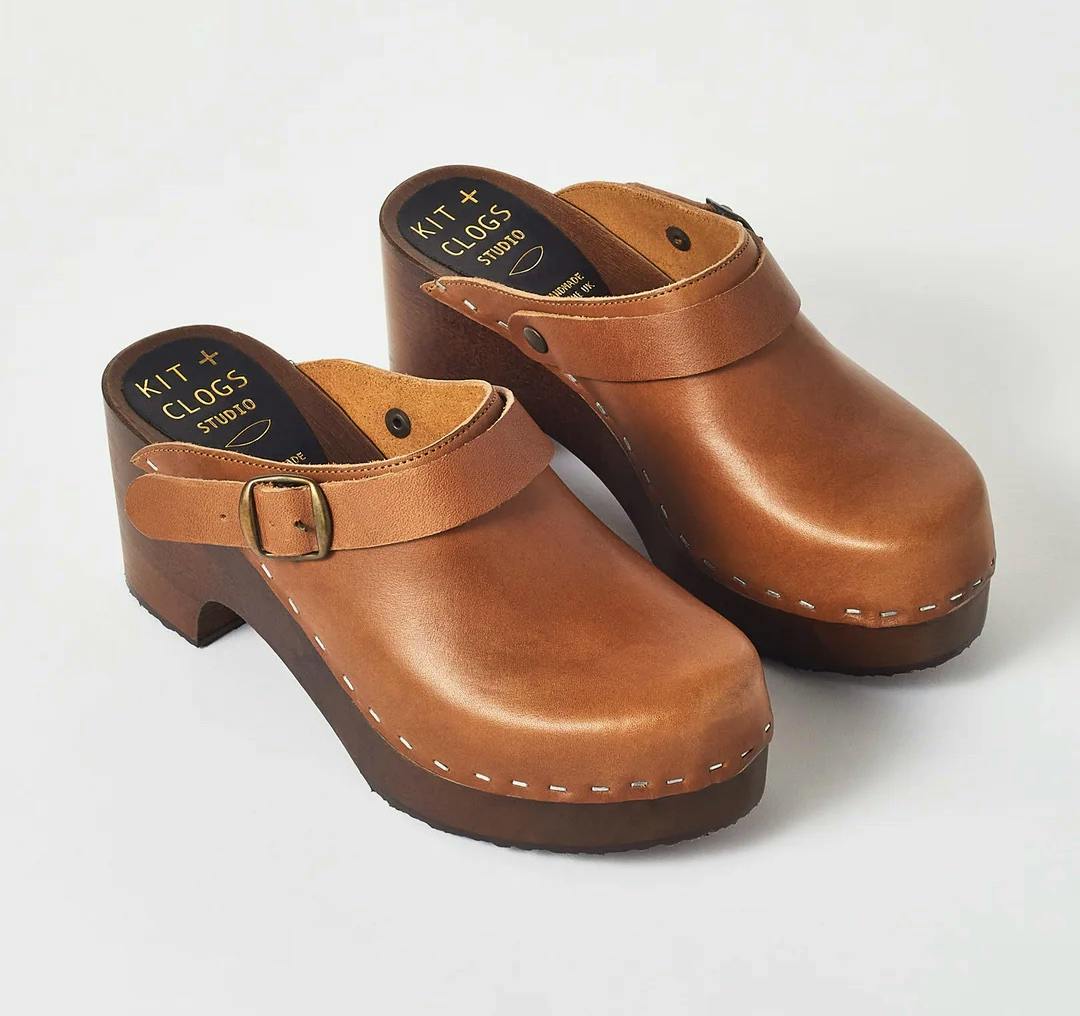 Toast Kit and Clogs Studio Leather Platform Clogs, £195